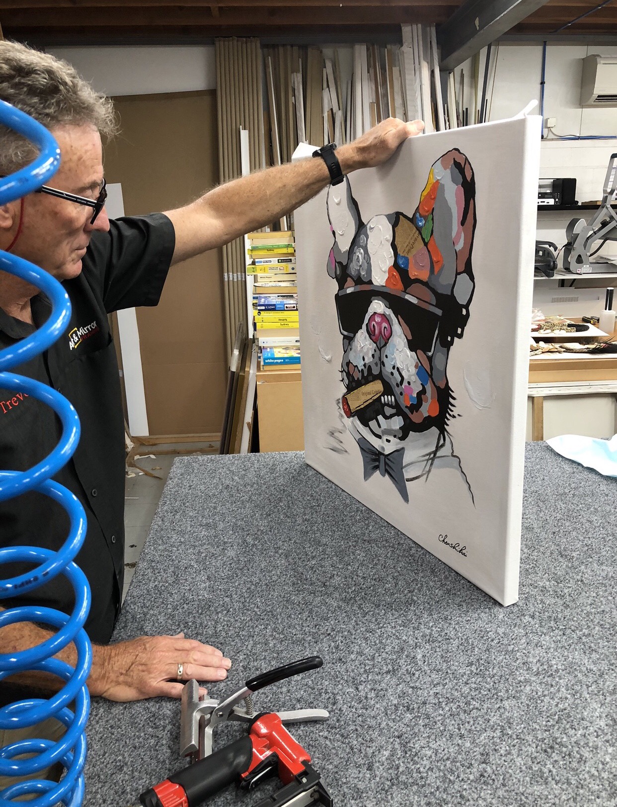 Custom military framing